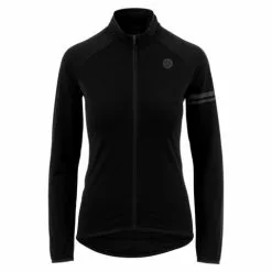AGU Essential Thermo Langærmet Cykeltrøje Til Kvinder Sort
