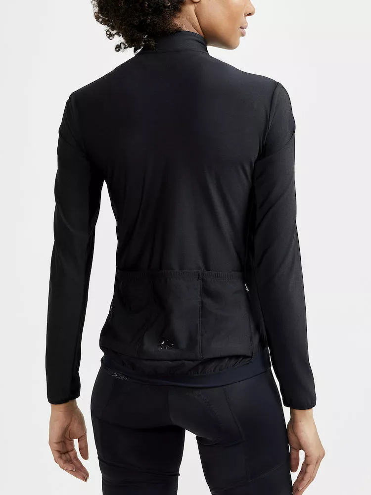 Craft Adv Essence Langærmet Cykeltrøje Til Kvinder Sort 3 Craft Adv Essence Langærmet Cykeltrøje Til Kvinder Sort - Billede 3