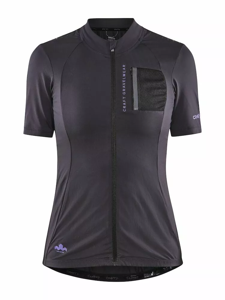 Craft Adv Offroad Cykeltrøje Til Kvinder Sort/Grå 1 Craft Adv Offroad Cykeltrøje Til Kvinder Sort/Grå