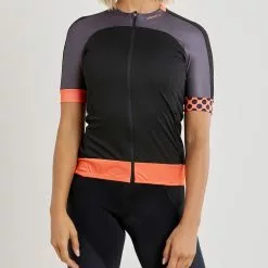 Craft Block Jersey Women Sort/Orange -Cykeltøj til kvinder Salg Craft Block Jersey Women SortOrange 1582810977 02
