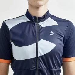 Craft Endur Logo Jersey Til Kvinder Blå/Orange -Cykeltøj til kvinder Salg Craft Endur Logo Jersey Til Kvinder 1613557433 04