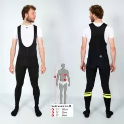 Endura Windchill Bibtights Sort/Gul -Cykeltøj til kvinder Salg Endura Windchill Bibtights SortGul 1603191320 05