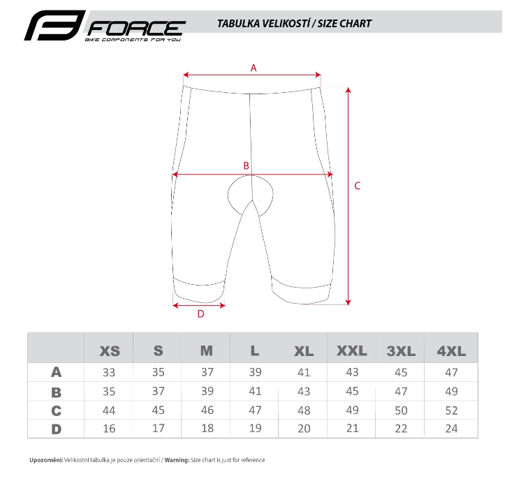 Force B30 Cykelshorts - Sort / Rød - Billede 4