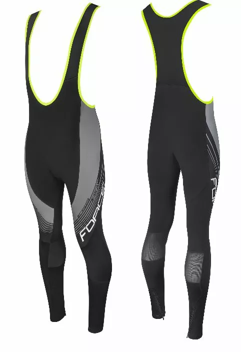 Force F58 Lang Bibtight Sort/grå Uden Indlæg