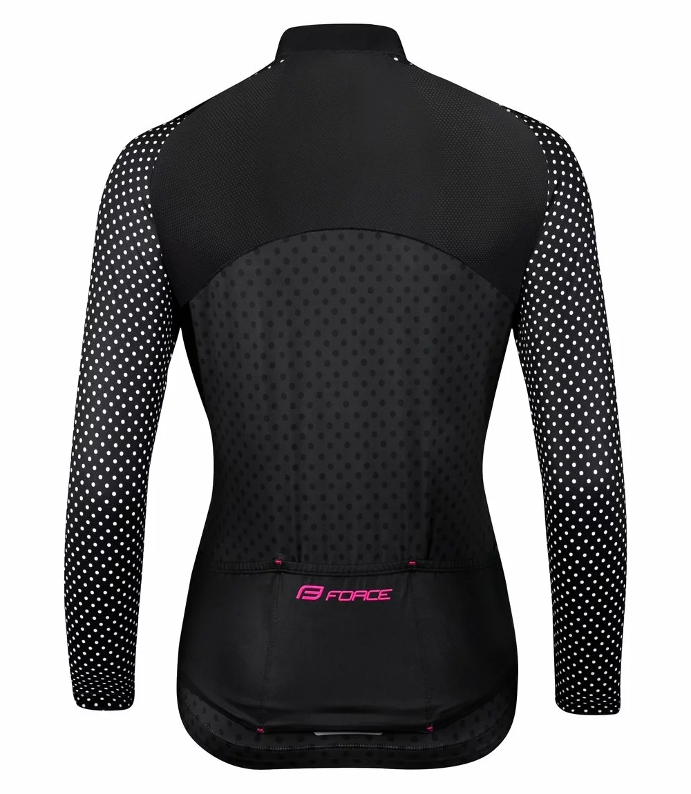 Force Points Langærmet Jersey Til Kvinder Sort / Pink 2 Force Points Langærmet Jersey Til Kvinder Sort / Pink - Billede 2