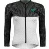 Force Points Langærmet Jersey Til Kvinder Sort/Hvid/Turkis -Cykeltøj til kvinder Salg Force Points Langaermet Jersey til Kv 1623154999