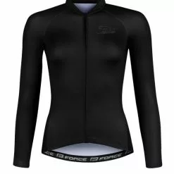 Force Pure Langærmet Cykeltrøje Til Kvinder Sort