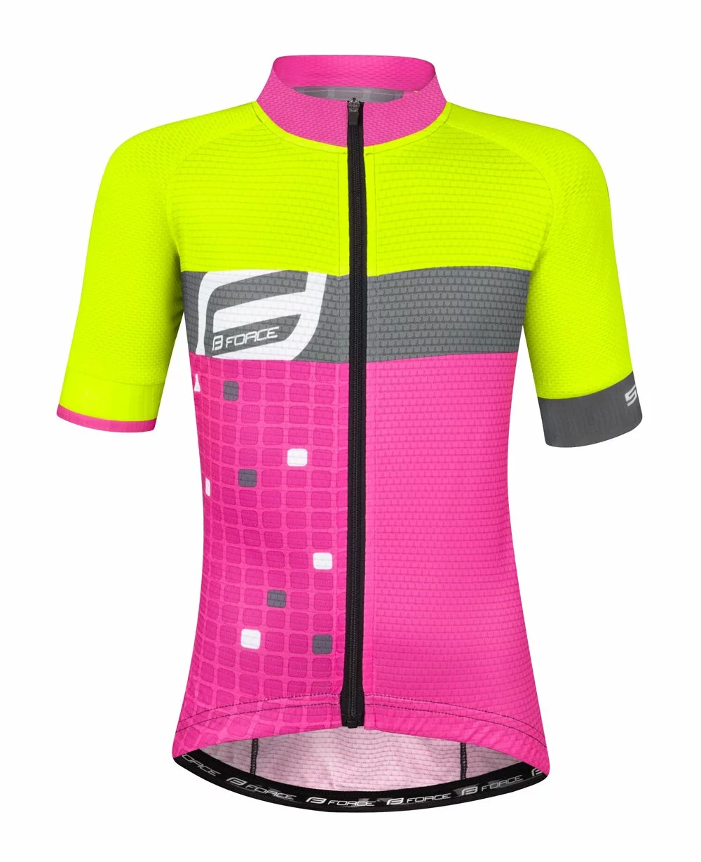 Force Square Jersey Til Børn Gul/Pink 1 Force Square Jersey Til Børn Gul/Pink