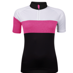Force View Cykeltrøje - Kvinde - Sort / Pink / Hvid