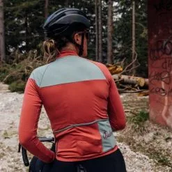 Isadore Women's Patchwork Long Sleeve Jersey -Cykeltøj til kvinder Salg Isadore Womens Patchwork Long Sleev 1640211761 04