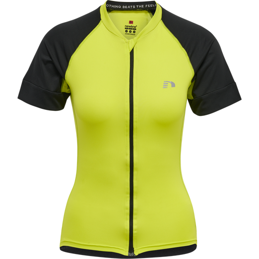 Newline Core Kortærmet Dame Cykeltrøje Sort / Fluo Gul - Billede 3