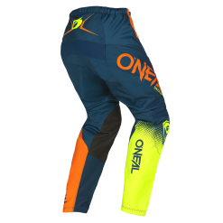 Oneal O'Neal Element V.22 RaceWear Bukser Blå / Orange / Neon Gul -Cykeltøj til kvinder Salg ONeal Element v22 RaceWear Bukser 1632821971 01