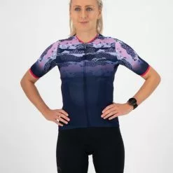 Rogelli Animal Jersey Til Kvinder - Blå/Pink -Cykeltøj til kvinder Salg Rogelli Animal Jersey til Kvinder 1614855627 02