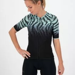 Rogelli Animal Jersey Til Kvinder - Sort/Turkis -Cykeltøj til kvinder Salg Rogelli Animal Jersey til Kvinder 1614856081 02