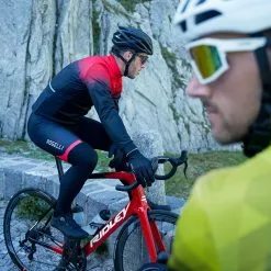 Rogelli Collant Fuse II Bibtights Sort/Rød -Cykeltøj til kvinder Salg Rogelli Collant Fuse II Bibtights So 1662726841 04