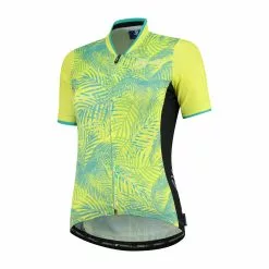 Rogelli Flora Jersey Kvinde - Gul / Turkis