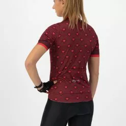 Rogelli Hearts Kortærmet Jersey Til Kvinder Rød -Cykeltøj til kvinder Salg Rogelli Hearts Kortaermet Jersey til 1645441681 04