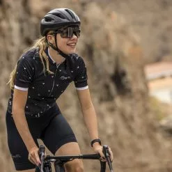 Rogelli Hearts Kortærmet Jersey Til Kvinder Sort / Hvid -Cykeltøj til kvinder Salg Rogelli Hearts Kortaermet Jersey til 1645442237 04