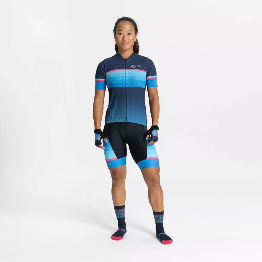 Rogelli Impress 2 Cykeltrøje Kvinder Blå 3 Rogelli Impress 2 Cykeltrøje Kvinder Blå - Billede 3