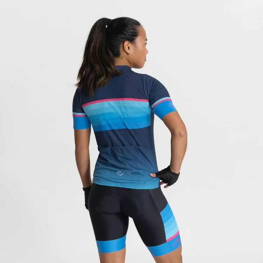 Rogelli Impress 2 Cykeltrøje Kvinder Blå 4 Rogelli Impress 2 Cykeltrøje Kvinder Blå - Billede 4