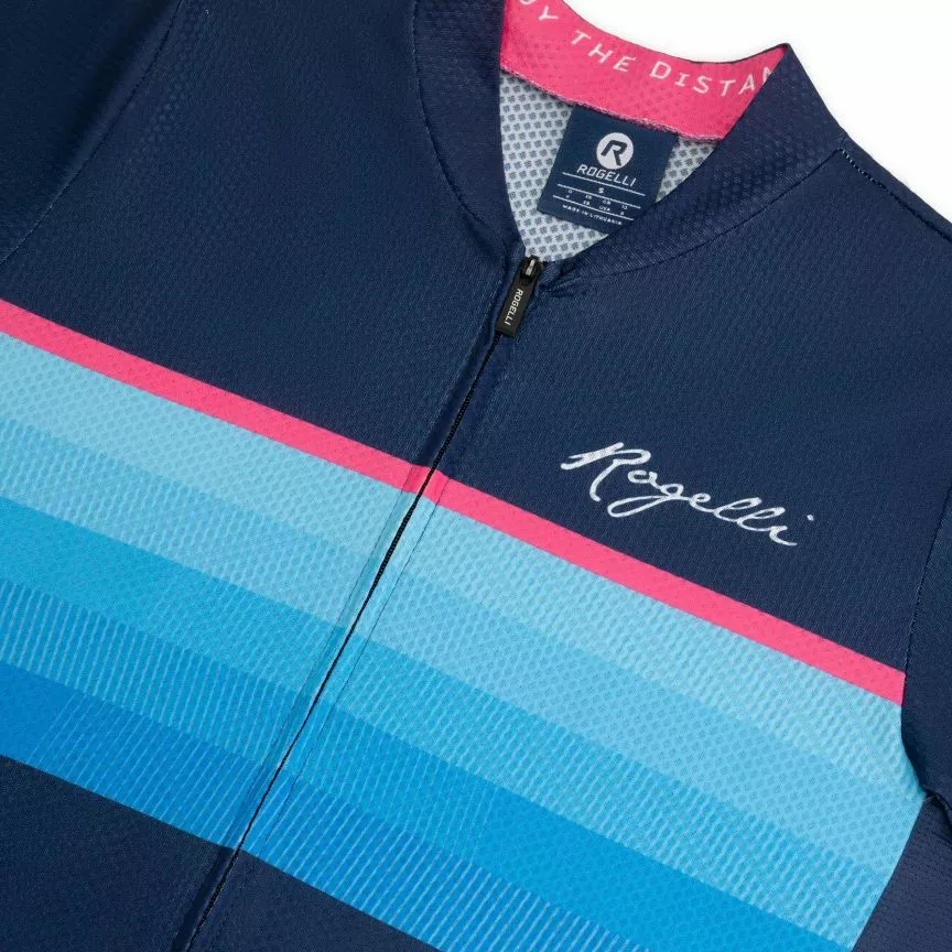 Rogelli Impress 2 Cykeltrøje Kvinder Blå 5 Rogelli Impress 2 Cykeltrøje Kvinder Blå - Billede 5