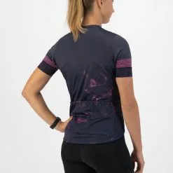 Rogelli Marble Kortærmet Jersey Til Kvinder Blå / Pink -Cykeltøj til kvinder Salg Rogelli Marble Kortaermet Jersey til 1645440667 04