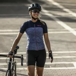 Rogelli Melange Kortærmet Jersey Til Kvinder Lilla / Pink -Cykeltøj til kvinder Salg Rogelli Melange Kortaermet Jersey til 1645445756 06