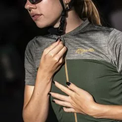 Rogelli Melange Kortærmet Jersey Til Kvinder Grøn -Cykeltøj til kvinder Salg Rogelli Melange Kortaermet Jersey til 1645446576 06