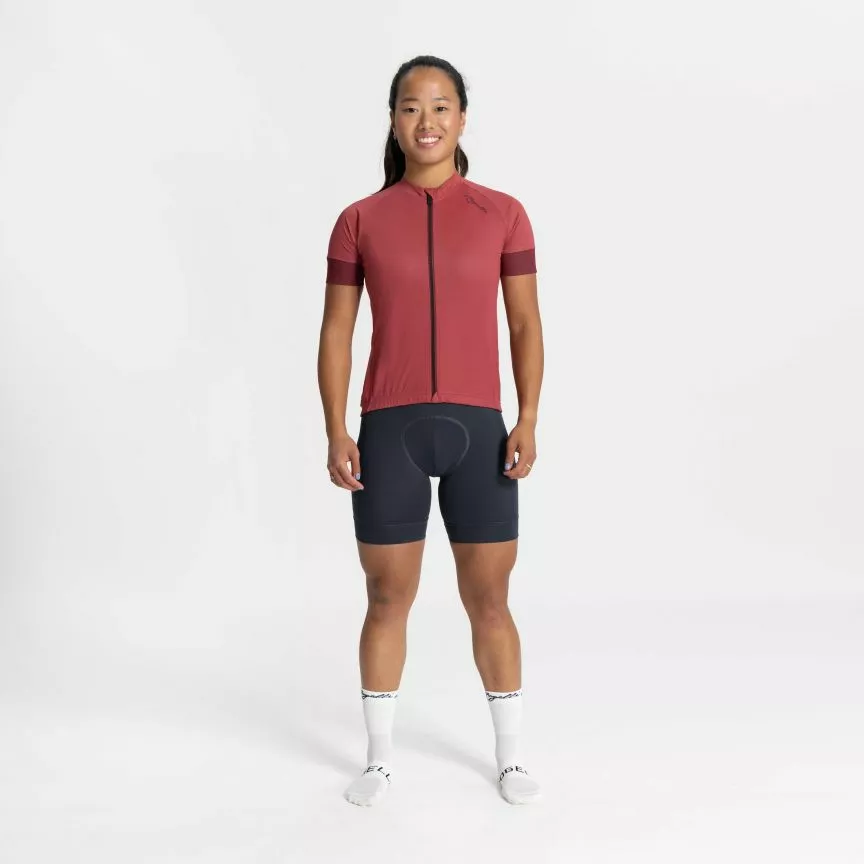 Rogelli Modesta Cykeltrøje Kvinder Cherry 3 Rogelli Modesta Cykeltrøje Kvinder Cherry - Billede 3