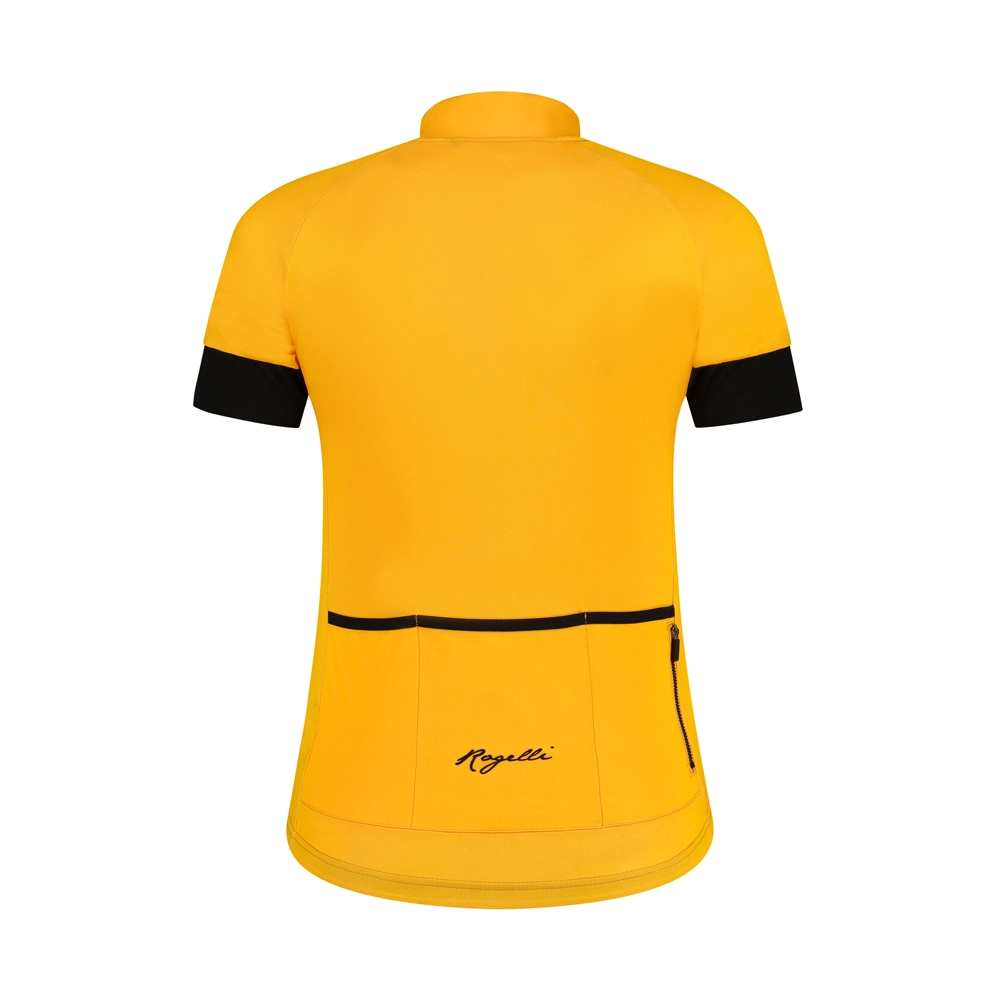 Rogelli Modesta Kortærmet Jersey Til Kvinder Gul 2 Rogelli Modesta Kortærmet Jersey Til Kvinder Gul - Billede 2