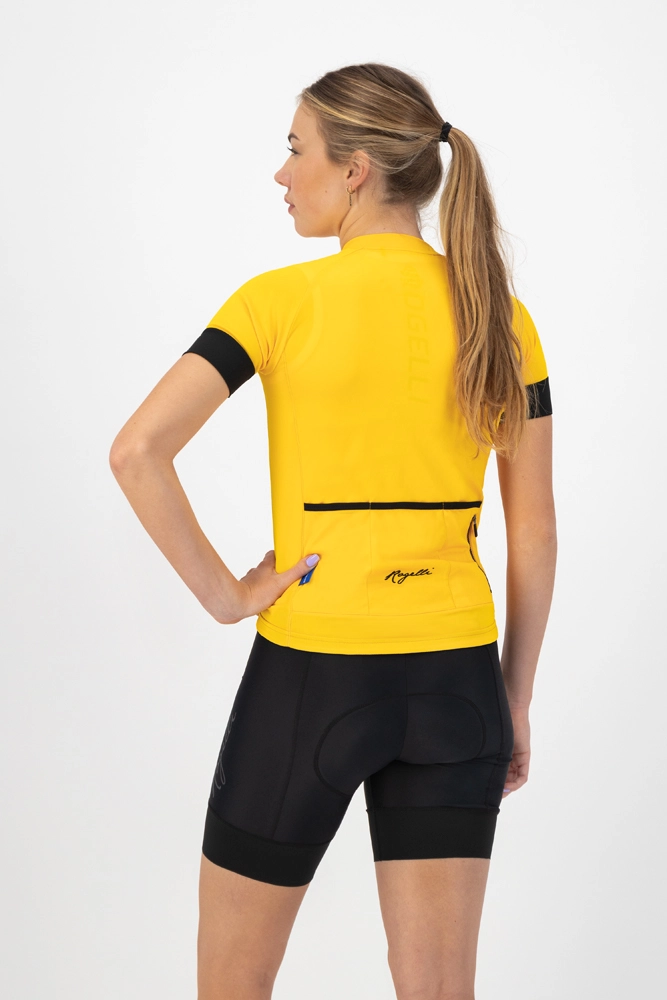 Rogelli Modesta Kortærmet Jersey Til Kvinder Gul 5 Rogelli Modesta Kortærmet Jersey Til Kvinder Gul - Billede 5