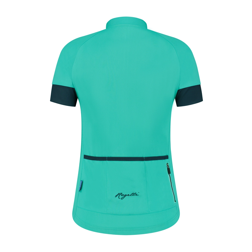 Rogelli Modesta Kortærmet Jersey Til Kvinder Tyrkis 2 Rogelli Modesta Kortærmet Jersey Til Kvinder Tyrkis - Billede 2