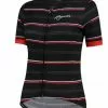 Rogelli Stripe Jersey Til Kvinder - Sort/Rød -Cykeltøj til kvinder Salg Rogelli Stripe Jersey til Kvinder 1615295939