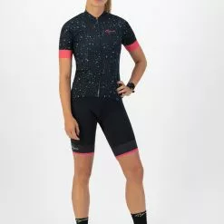 Rogelli Terrazzo Kortærmet Jersey Til Kvinder Blå / Pink -Cykeltøj til kvinder Salg Rogelli Terrazzo Kortaermet Jersey ti 1645442928 02