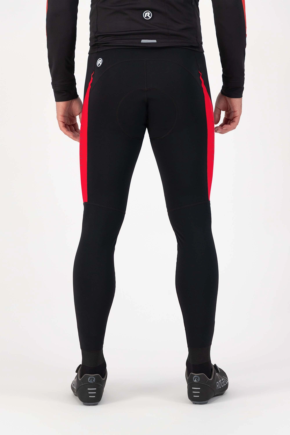 Rogelli Tyro Bibtight - Sort/Rød 4 Rogelli Tyro Bibtight - Sort/Rød - Billede 4