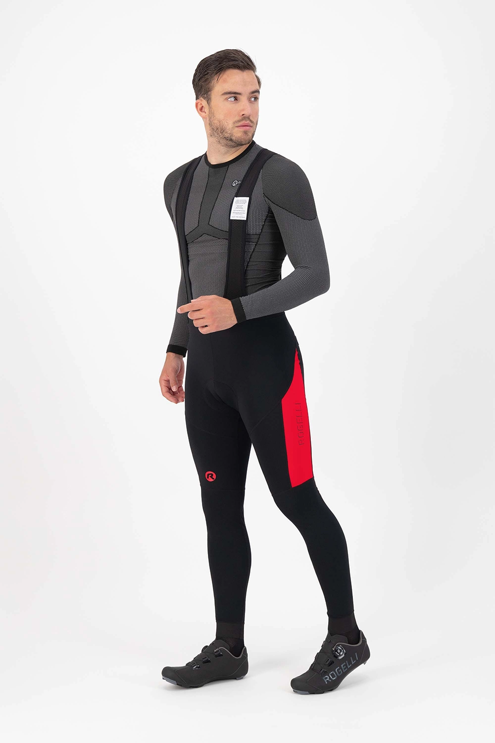 Rogelli Tyro Bibtight - Sort/Rød 5 Rogelli Tyro Bibtight - Sort/Rød - Billede 5